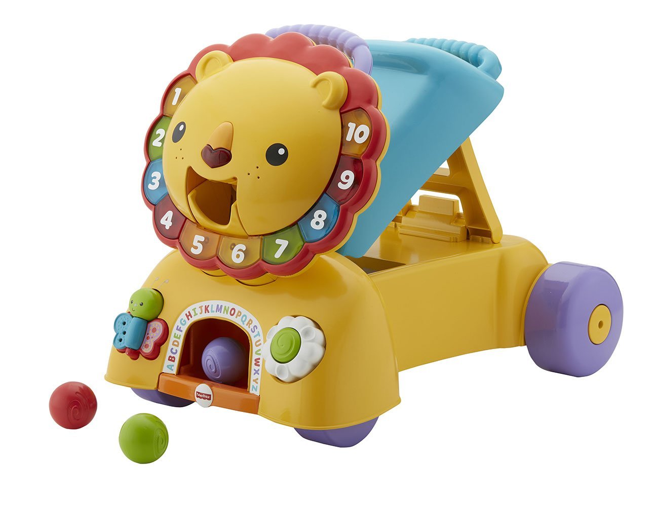 fisher price walk and ride lion