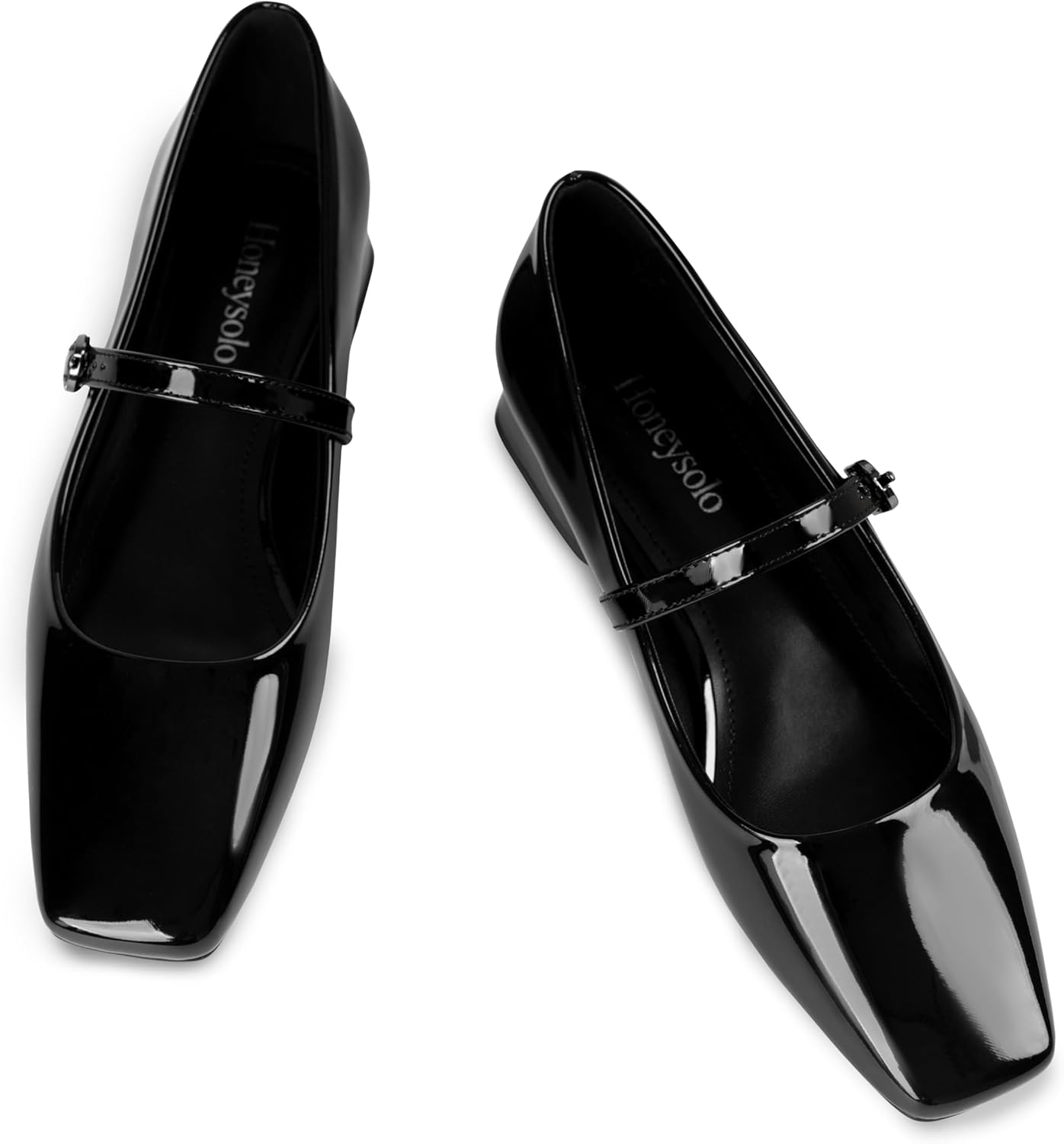 Low Heel Adjustable Strap Ballet Flats for Daily Work and Casual Wear - Image 5