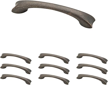 Franklin Brass P29543K-WCN-B Warm Chestnut 3-Inch Maenza Kitchen or Furniture Cabinet Hardware Drawer Handle Pull, 10 pack