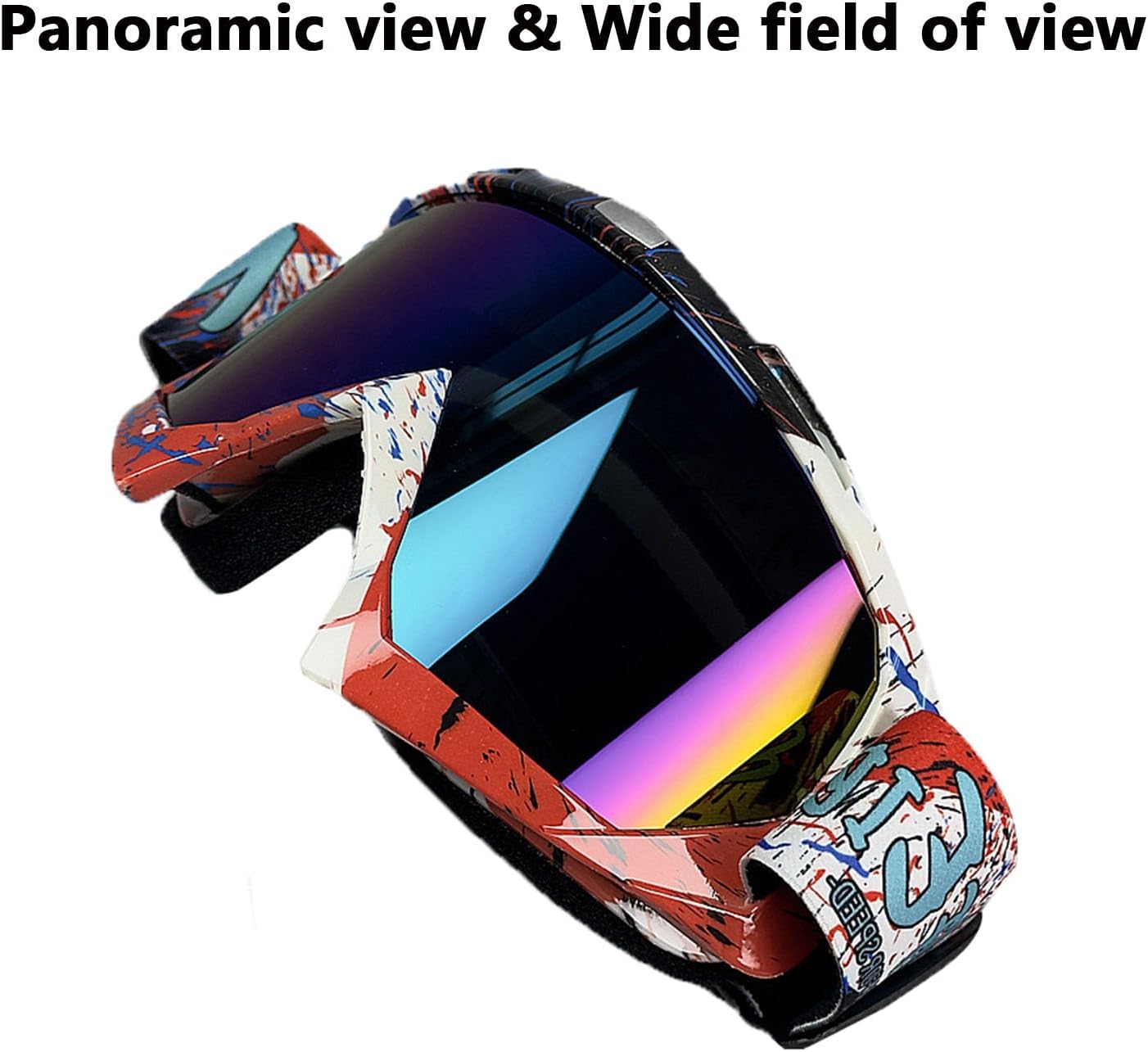 2 Pairs Dirt Bike Goggles Motorcycle Motocross Riding Racing ATV Goggles for Men Women Power Sport Ski
