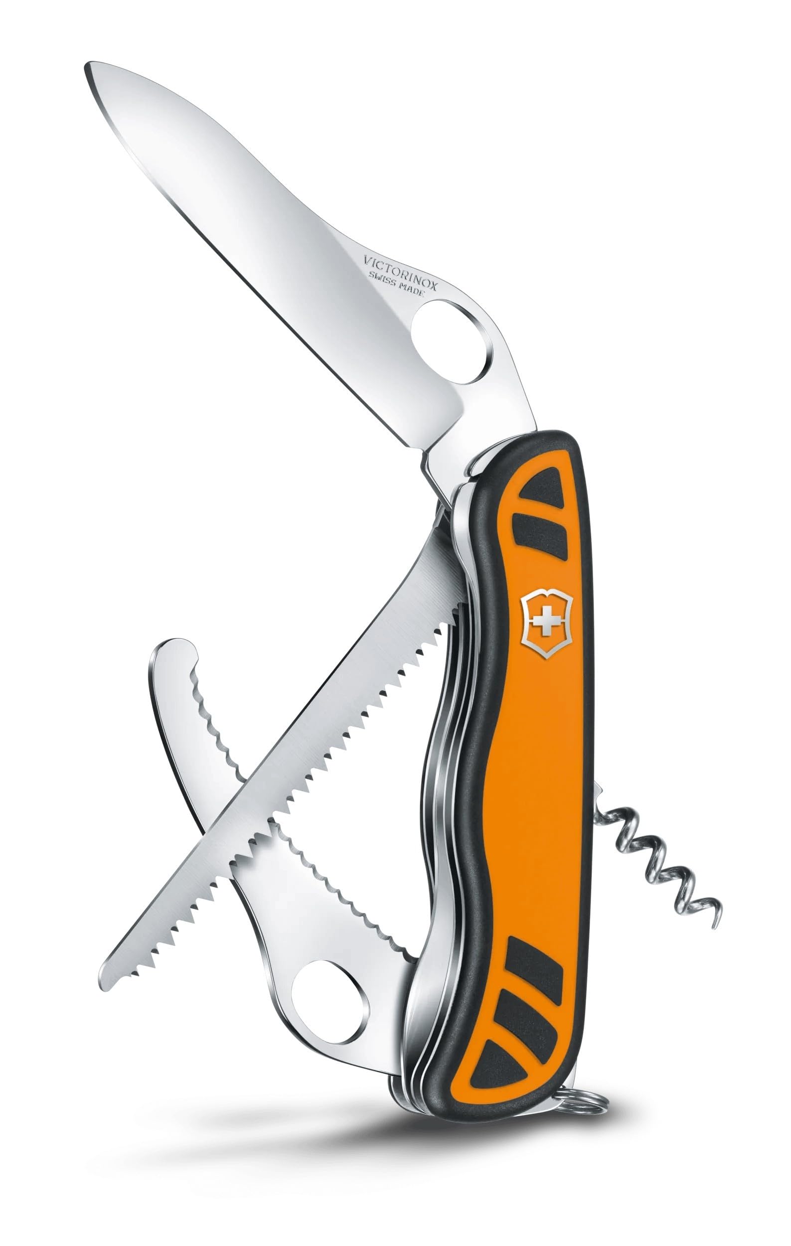 Victorinox Schweizer Taschenmesser, Hunter XTM, Multitool, Swiss Army Knife 6 Funktionen, Einhand-Feststellklinge, Korkenzieher, Holzsäge