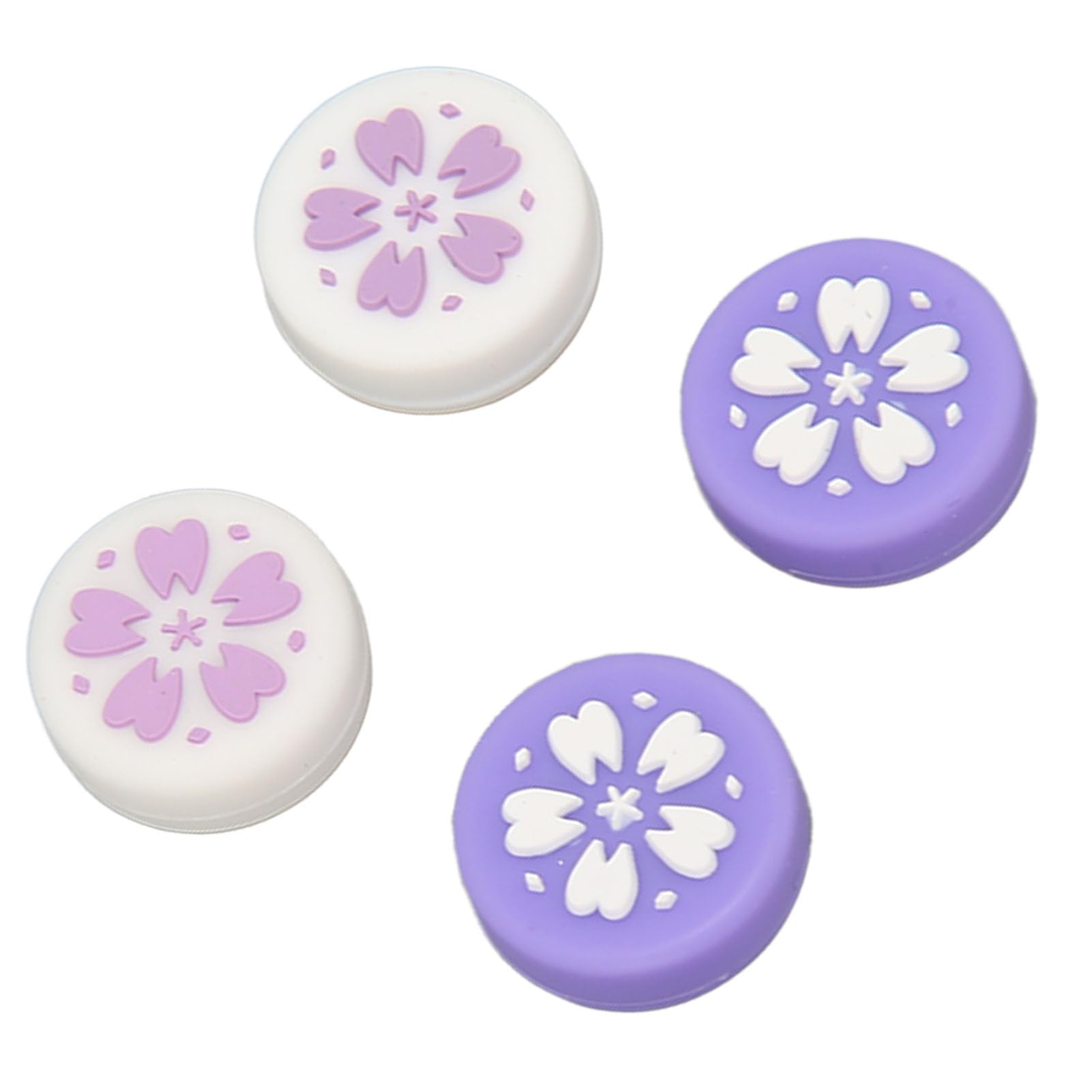 Capuchons de Poignée de Pouce, Empêchent Le Glissement de Jolis Capuchons de Manette en Silicone Confortables et Faciles à Installer pour la Console de Jeu (Violet)