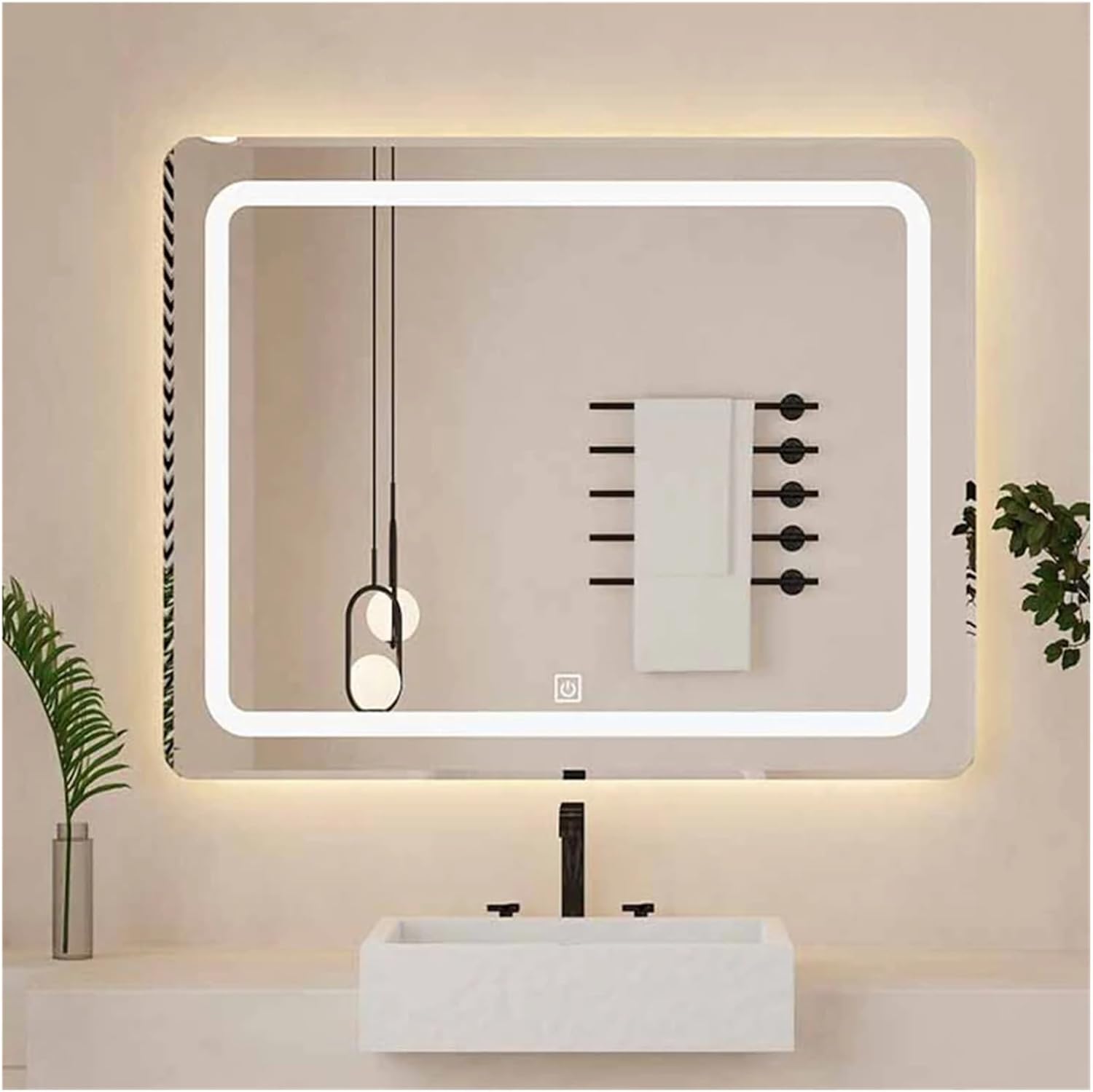 Bathroom Smart Mirror Makeup Aesthetic Large Shower Bath Mirror Led Shaving Mirrors,Mirrors
