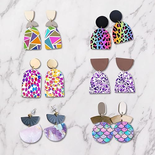 Miniatura 2 de BAOFALI 24 piezas de impresión de leopardo, papel de transferencia de arcilla de mármol para manualidades de arte, hojas de transferencia de arcilla