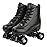 XUDREZ Roller Skates, Double Row Skates Adjustable Leather High-top Roller Skate for Women and Men Perfect Indoor Outdoor Adult Roller Skates with Bag