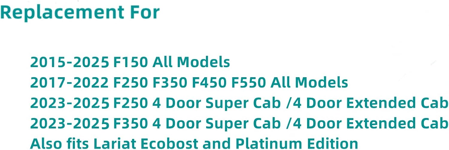 Driver/Left Side Front Door Window Laminated Glass Replacement For Ford F150 2015-2025 / F250 F350 F450 F550 2017-2022 All Body Type / F250 F350 2023-2025 4 Door Super Cab & 4 Door Extended Cab