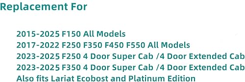 Miniatura 3 de Vidrio laminado de puerta delantera lateral izquierda de reemplazo para Ford F150 2015-2025  F250 F350 F450 F550 2017-2022 todo tipo de carrocería