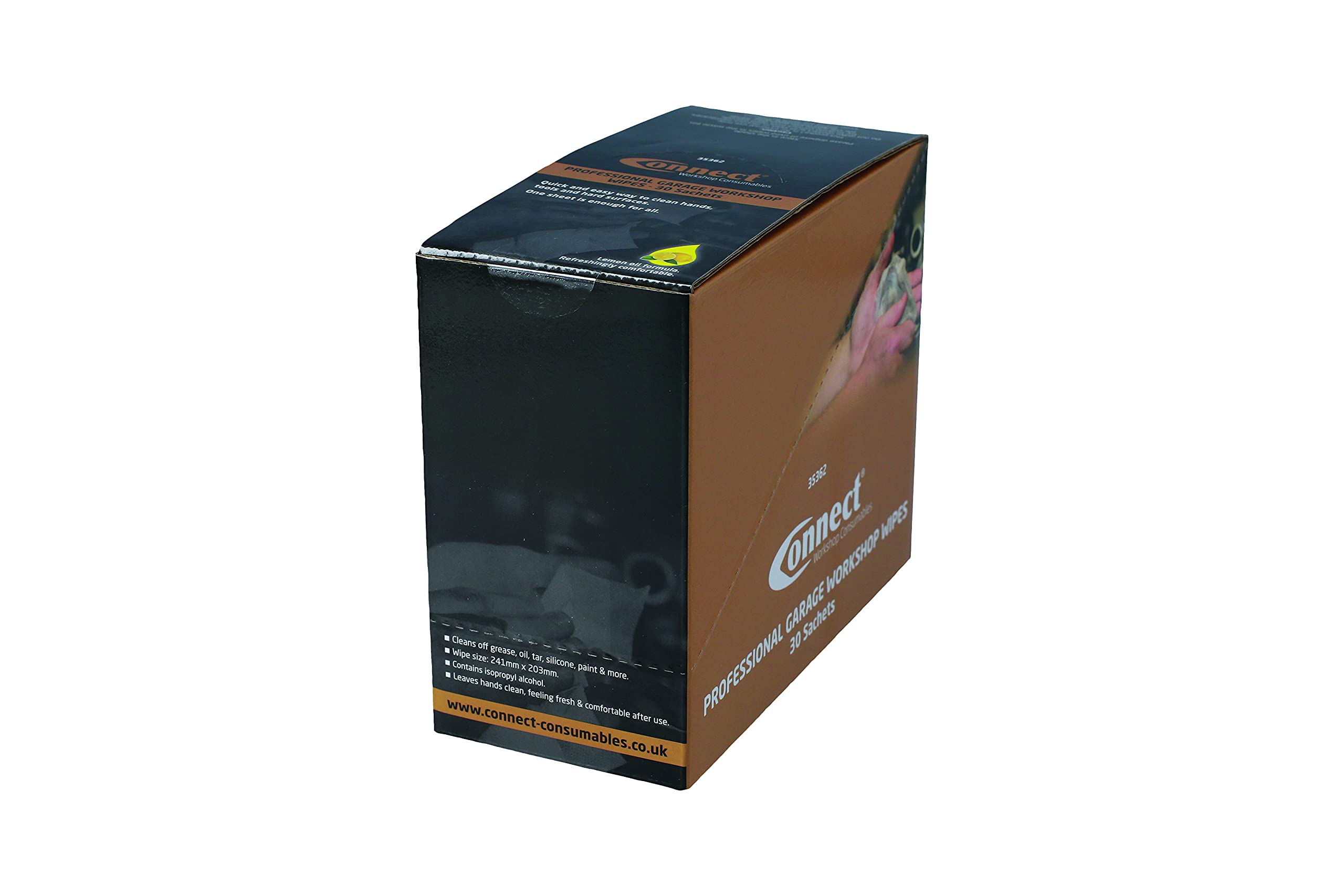 Connect Professional Garage Workshop Wipes - Display Box 30pc 35362