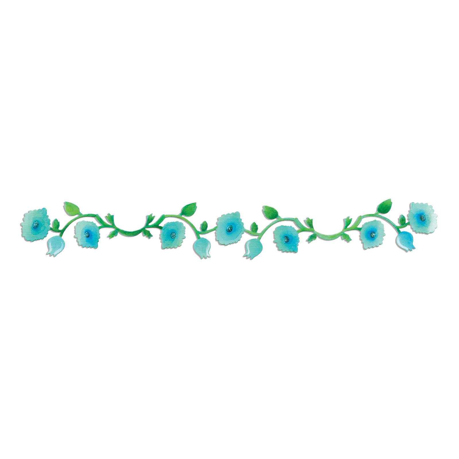 Sizzix Fustella Sizzlits Vine Giardino - Striscia Decorativa Per Cartoncino 30cm - 5