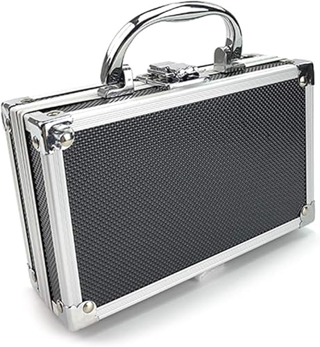 Miniatura 6 de Estuche de transporte de aluminio mini estuche de aluminio maletín de espuma estuche de transporte estuche de herramientas portátil 7087 x 4331 x