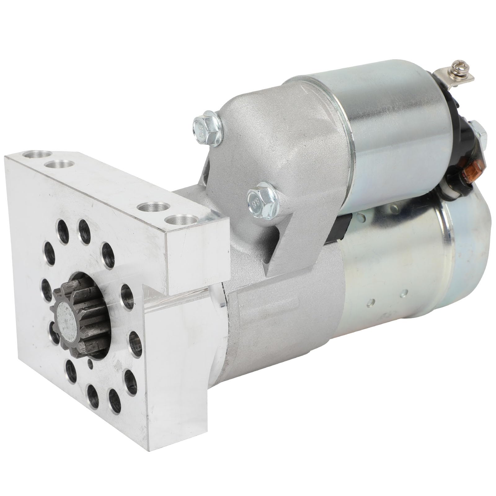 SCITOO Starter Motor fit for Chevy SBC BBC GM Super Mini High Torque Replacement Starter 19695 | For Chevy V8 Small/Big Block, V6, A/T or M/T with 153 or 168 Tooth Ring Gear|Starters Motor|Reference# SHI0157