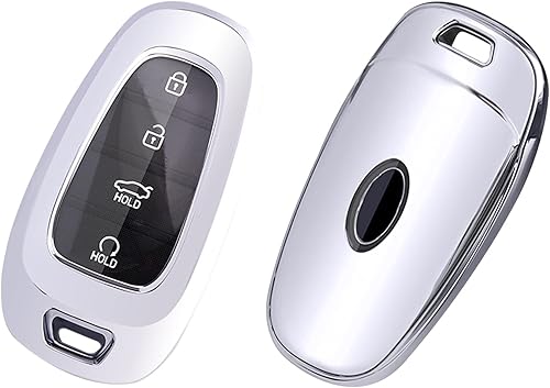 Miniatura 7 de Xotic Tech - Carcasa completa de TPU para llavero de poliuretano termoplástico, compatible con Hyundai Sonata Tucson Santa Cruz i30 Azera ix35