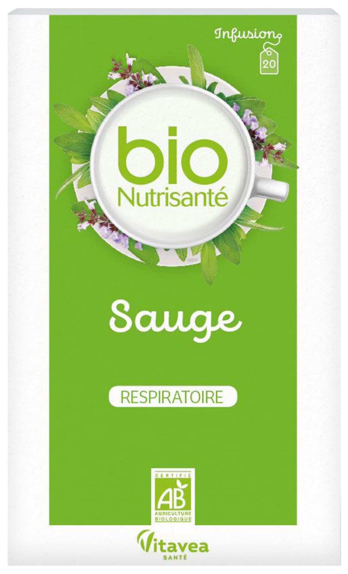 VitaveaInfusion Respiratory Sage Organic 20 Sachets