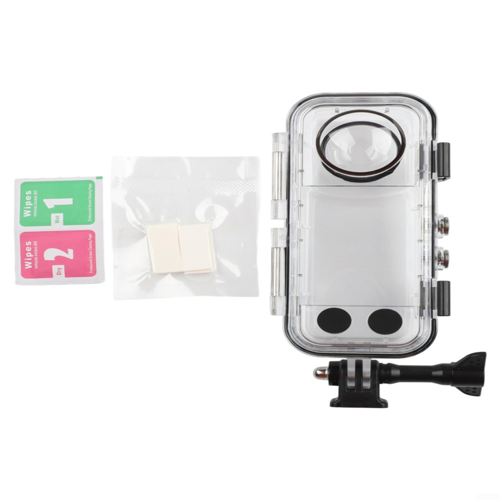 Custodia subacquea X4, custodia impermeabile 40 m con lente in vetro temperato, guscio protettivo trasparente per fotografia HD