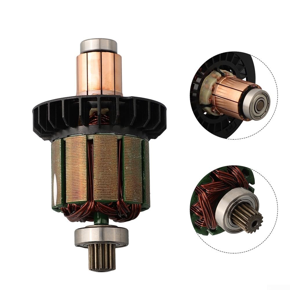 Oniissy Armature Balai de charbon, Armature 619380-9 619583-5 avec brosse de charbon 194427-5 CB-440 pour DDF482 DHP482 DHP482RAE DHP482Z DDF482RME DHP482RME DDF482RFE