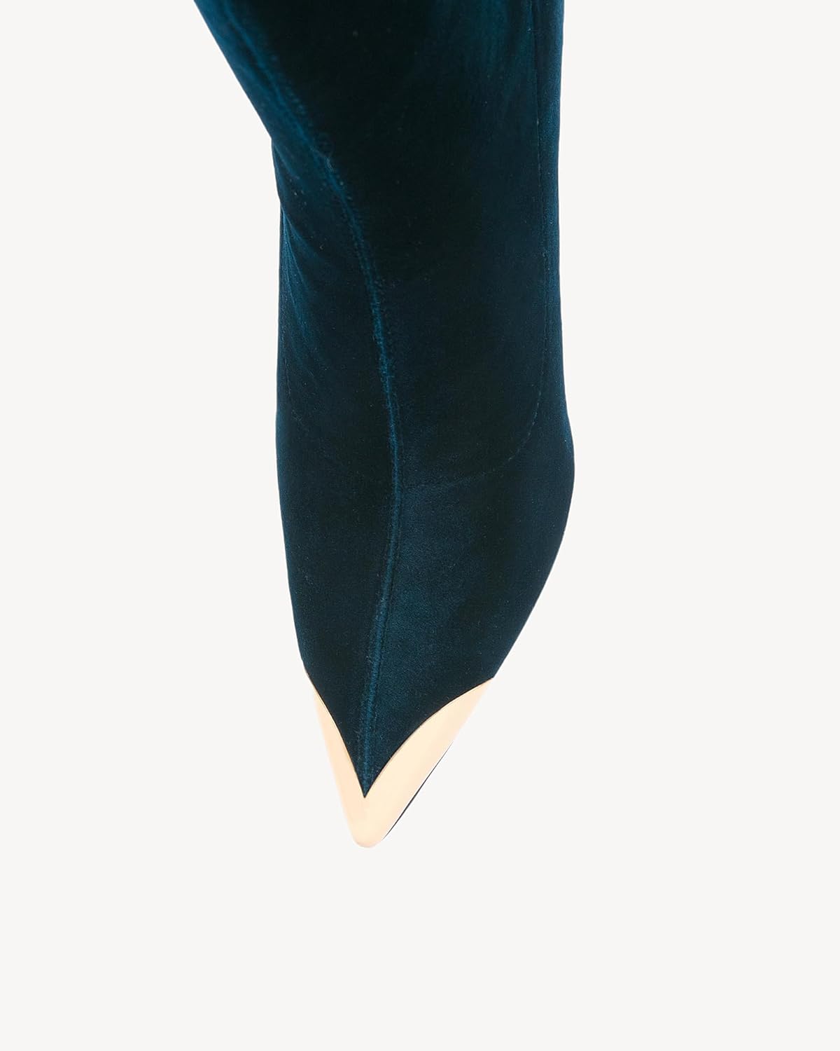 NEWBELLA Women's Ankle Boots Pointed Toe Stiletto Heel Metal Cap Toe Booties for Party Club - Image 2