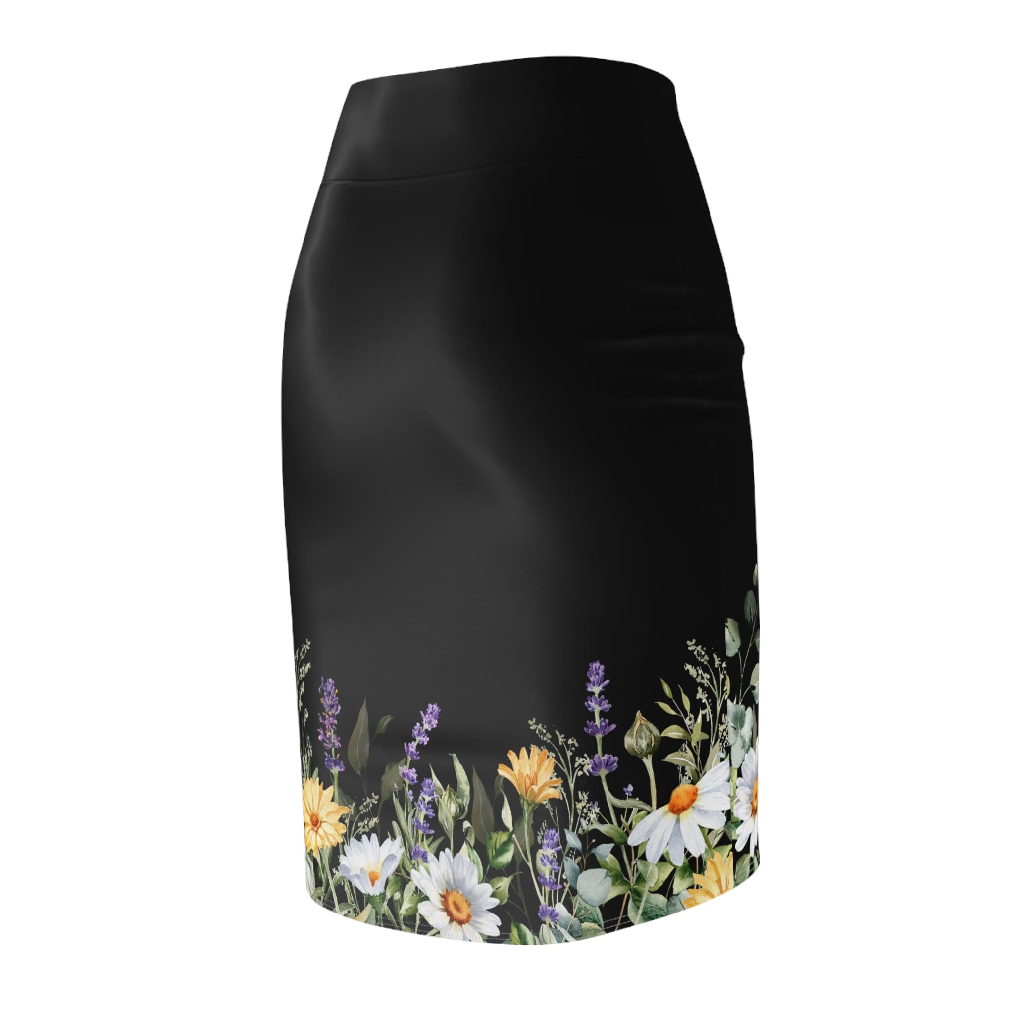 Floral Womens Pencil Skirt Elegant Summer Skirt for Parties Floral Print Skirt Office Outfit Spring