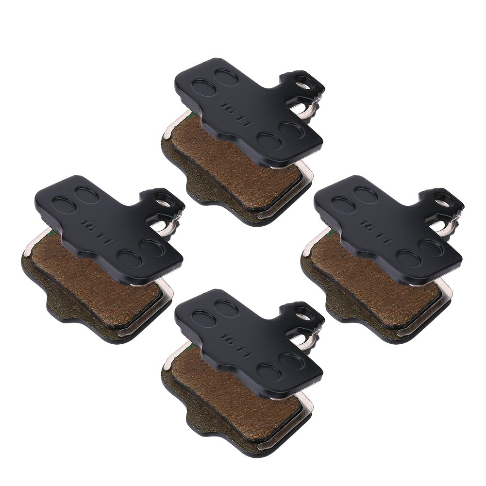 AGPTEK 4 Coppie Pastiglie Freno per Bicicletta, Pastiglie Freni MTB ad Alte Prestazioni, Pastiglie Freno a Disco, Pastiglie Freni in Resina per Shimano Deore, Xt, Slx, Blu