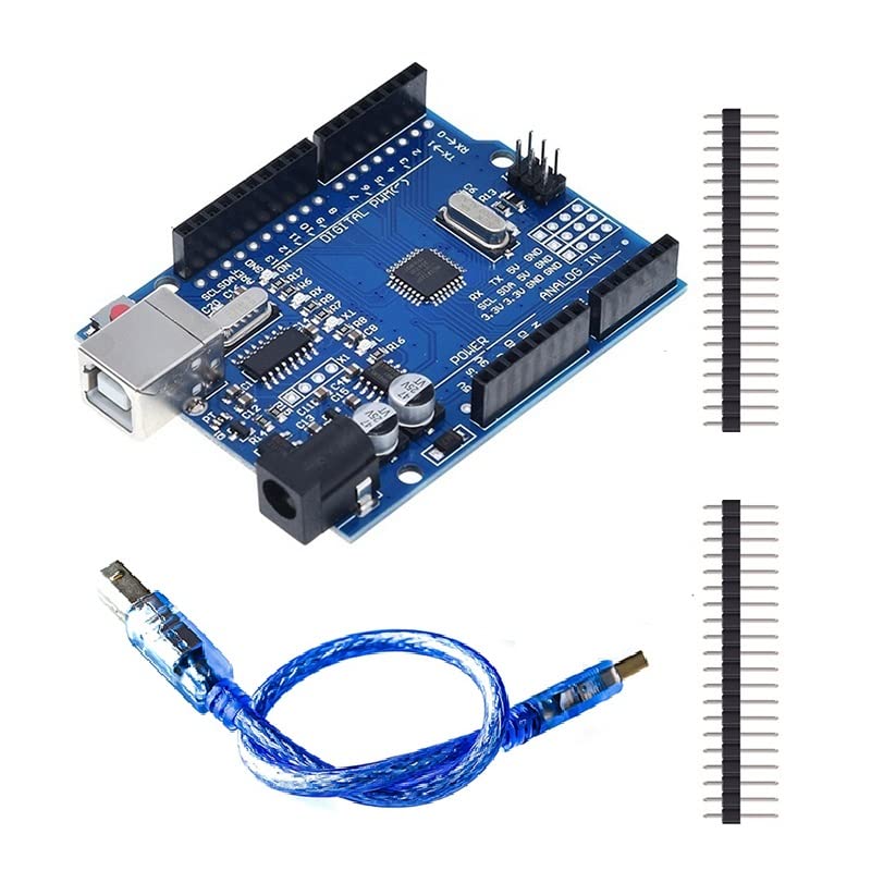 UNO R3 Controller Board 328P ATmega and 340CH Microcontroller with USB Cable Compatible Arduino