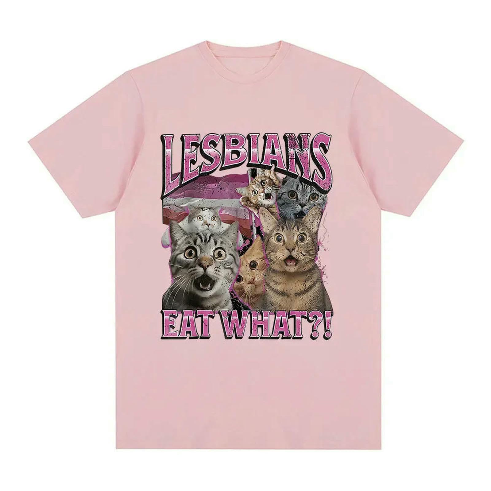 Męski T-shirt miłośnicy kotów meme humor kobiety moda casual krótki rękaw T-shirts-x92 czerwony-XXL