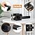 Probrico Door Handle Black Heavy Duty Interior Door Handle for Bedroom & Bathroom, Keyless Privacy Door Lever, Modern Square Door Handle,1 Pack, Matte Black Finish
