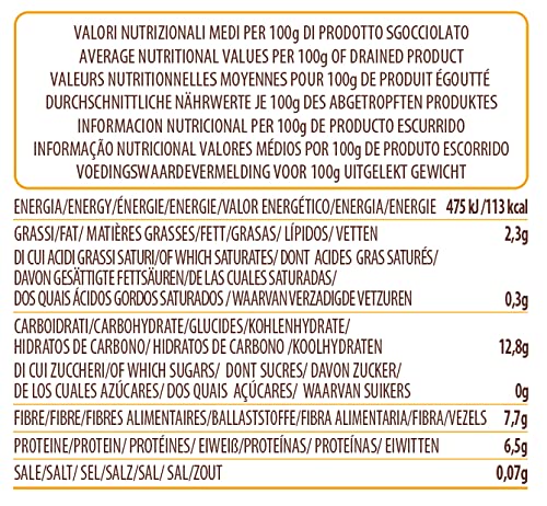 IL NUTRIMENTO Bio-Kichererbsen – Reich an Ballaststoffen und Proteinen – Natürliche Kichererbsen – 12er-Packung (12 x 400 g)