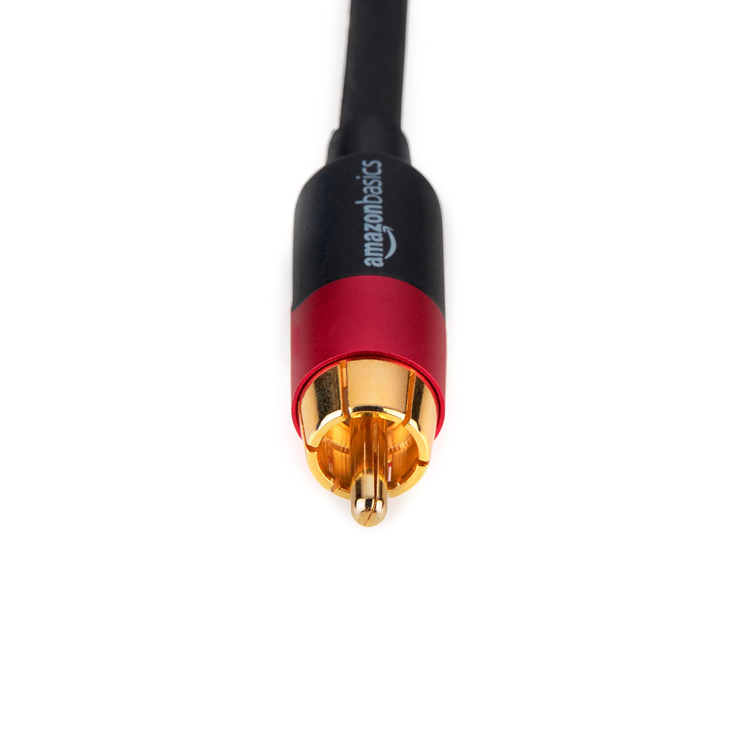 Amazon Basics Câble audio RCA 2 prises mâles vers 2 mâles, 10 m, noir