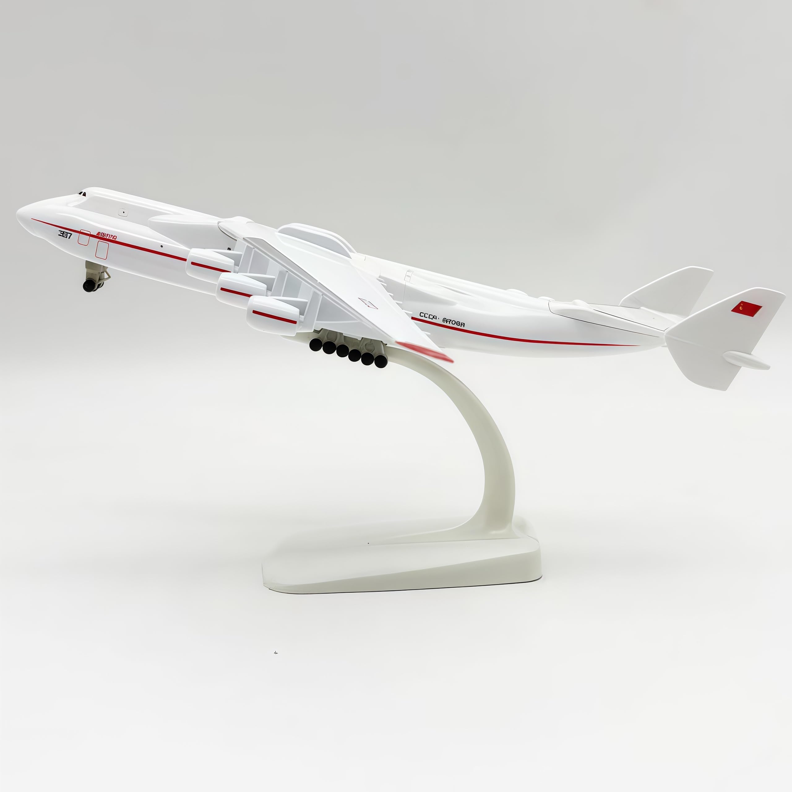 LGSRSNXHTX 20cm Model Plane 1/300 Diecast Metal Airplane Model Antonov 225 with Stand Aircraft Collectible for Aviation Enthusiasts,Desktop Decor Gift for Adult