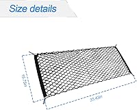 Vista 2 de Red de carga trasera para automóvil, red organizadora de almacenamiento elástica ajustable, red de almacenamiento de carga para maletero, ajuste