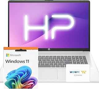 HP 2025 17.3 inch Laptop Computer • 32GB RAM • 2TB SSD • Intel 8-Cores i3 CPU • 10-Key Number Pad • Wi-Fi • HDMI • Webcam • Window 11 • WOWPC Recovery USB • Business and Fun Ready product image