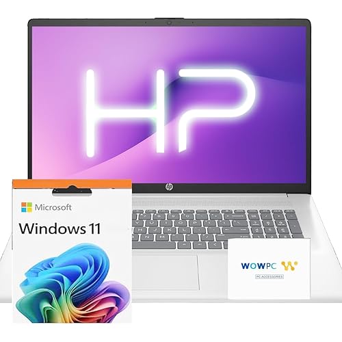 HP 2025 17.3 inch Laptop Computer • 32GB RAM • 1TB SSD • Intel 8-Cores i3 CPU • 10-Key Number Pad • Wi-Fi • HDMI • Webcam • Window 11 • WOWPC Recovery USB • Business and Fun Ready