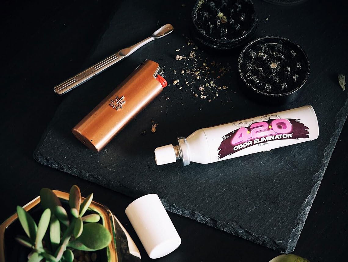 420 Odor Eliminator Air Freshner (Sweet Vanilla Pink) (3 Pack Spray)