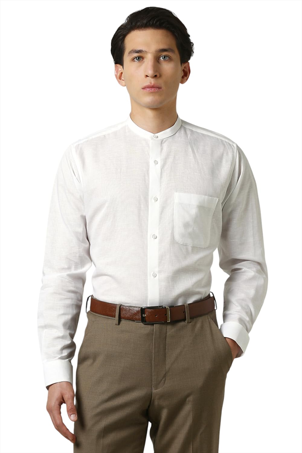 Men Cotton Solid Regular Fit Shirt-image-28
