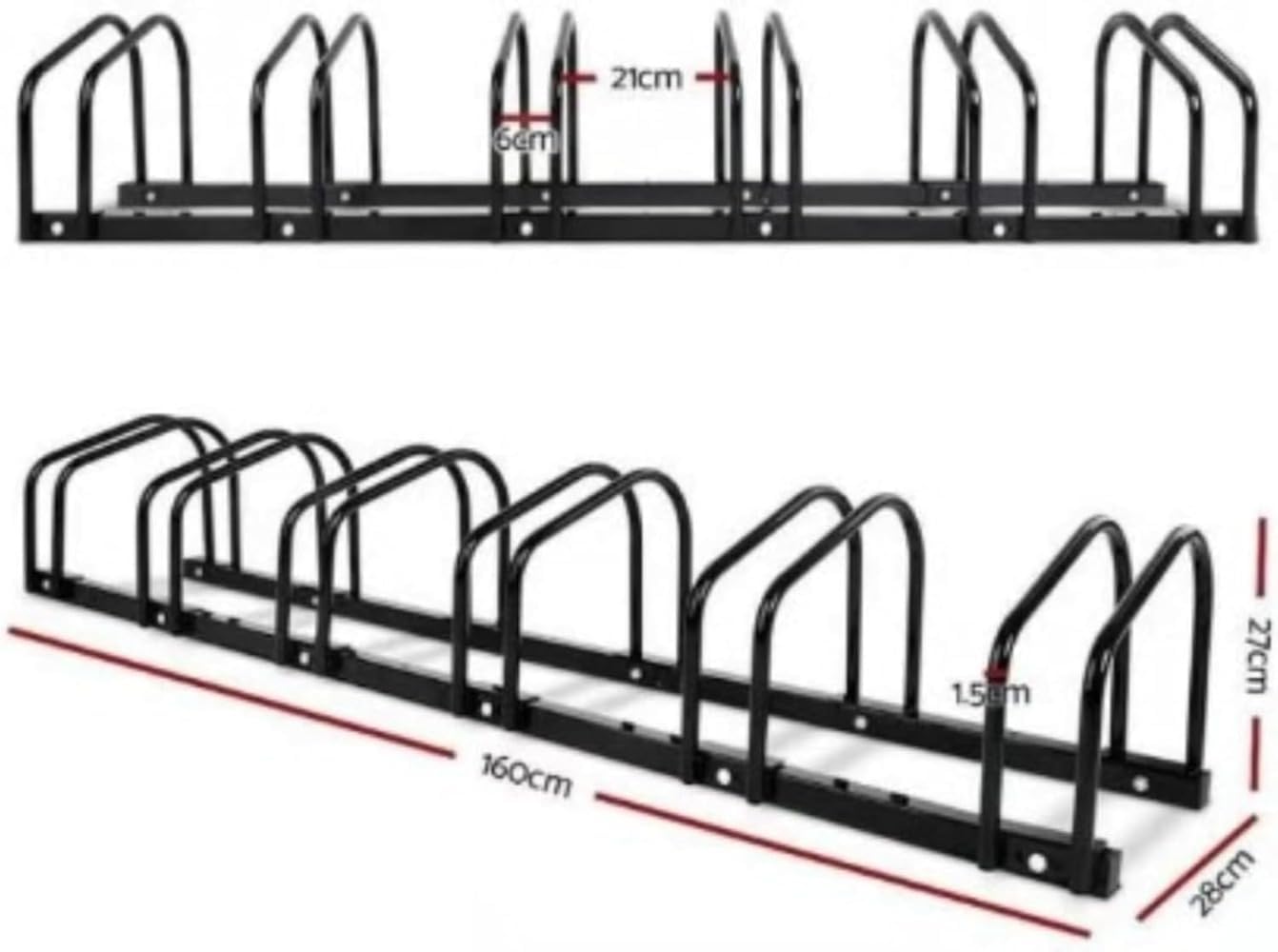 DRWG 倒れない自転車スタンド 3~6 台収納 屋外屋内用 自転車ラック 縦置き・掛置き可能 ロードバイク・マウンテンバイク対応