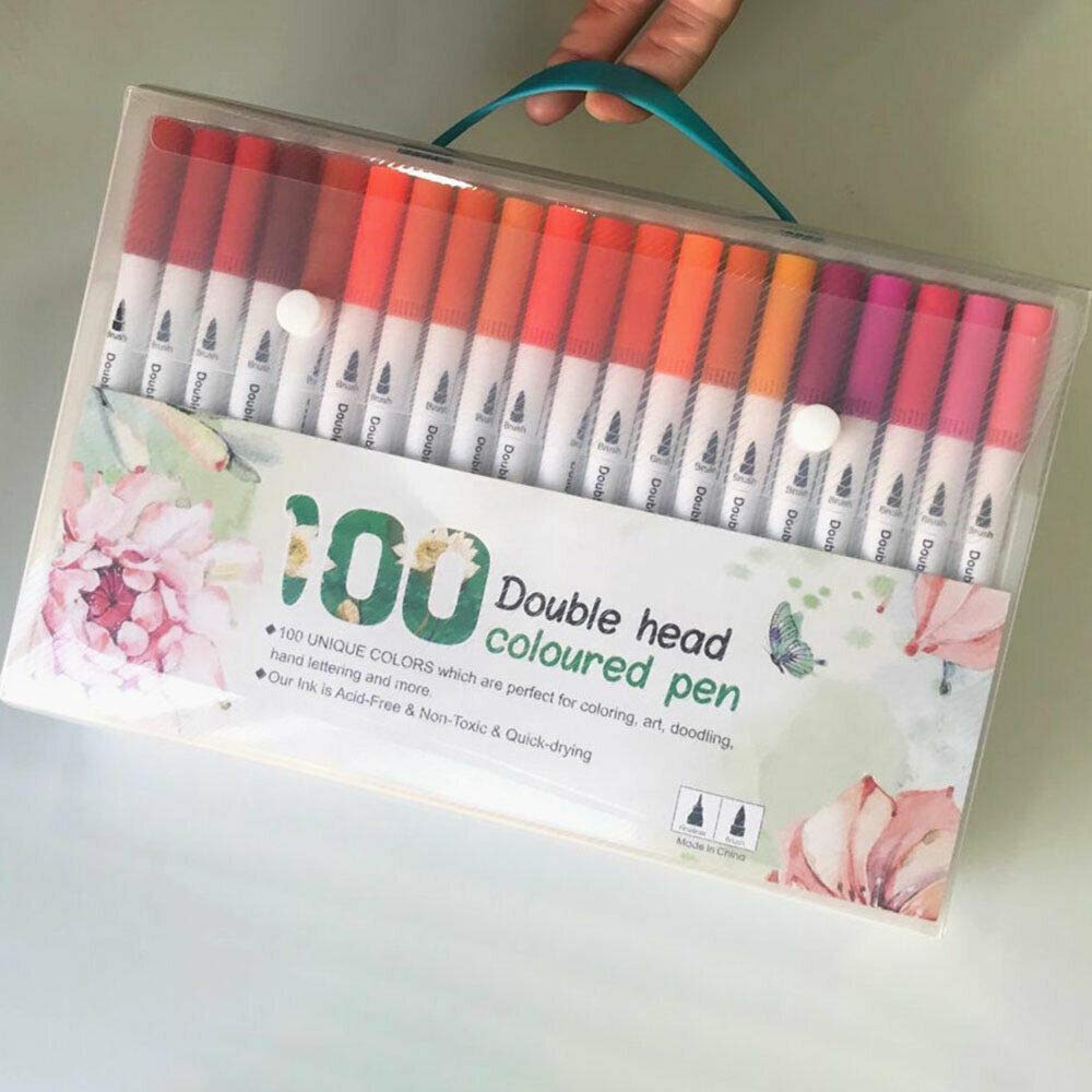 SUPERTOOL Aquarell-Marker, 36 Stück mit doppelter Spitze, flexible Pinselstifte für Kinder und Erwachsene