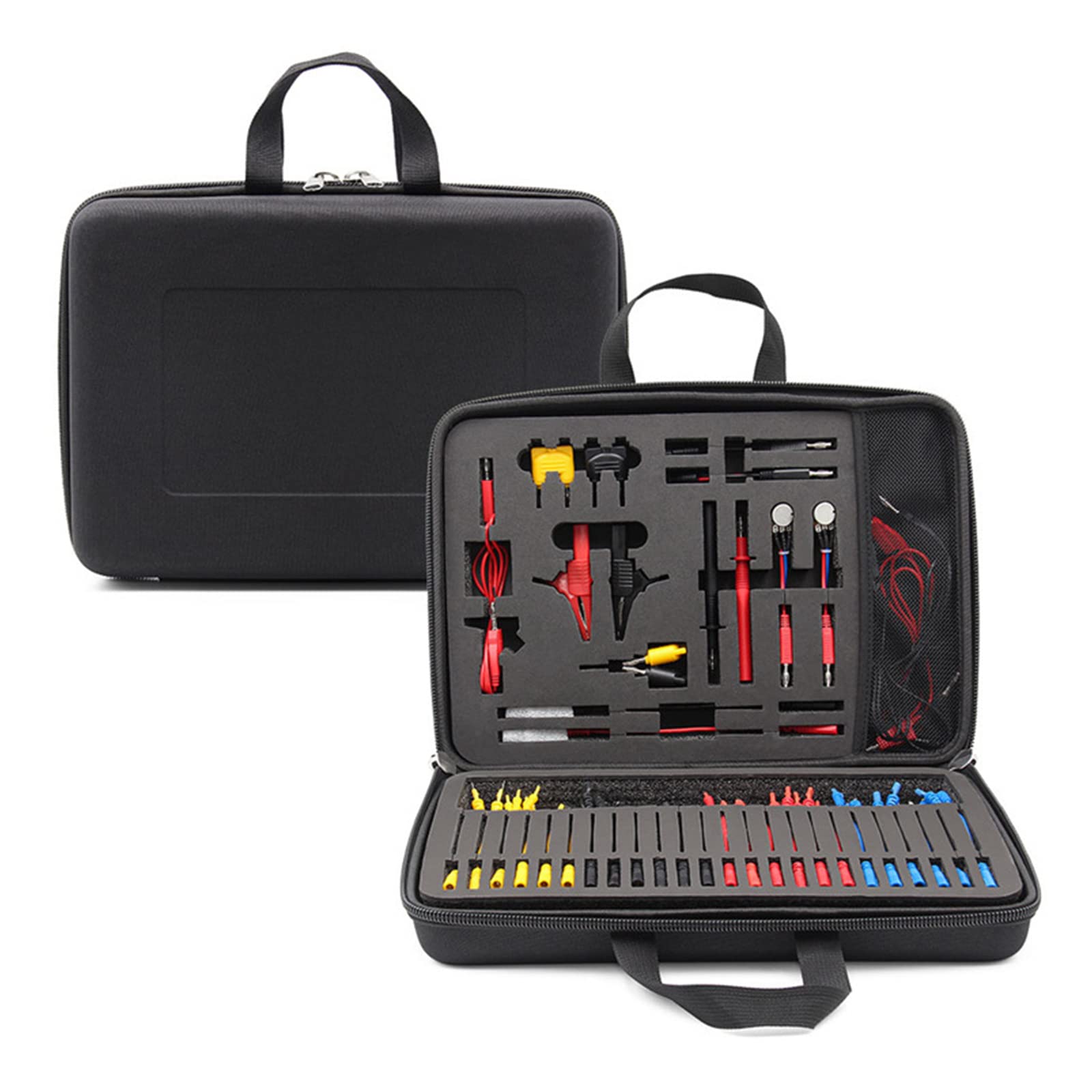 Multimeter-Messleitung Messkabel 92-teiliges Multimeterkabel-Kit Kabel Elektriker-Messkabel-Kit Professionelle Auto-Motor-Reparaturwerkzeuge mit austauschbarem Multimeterkabel-Set