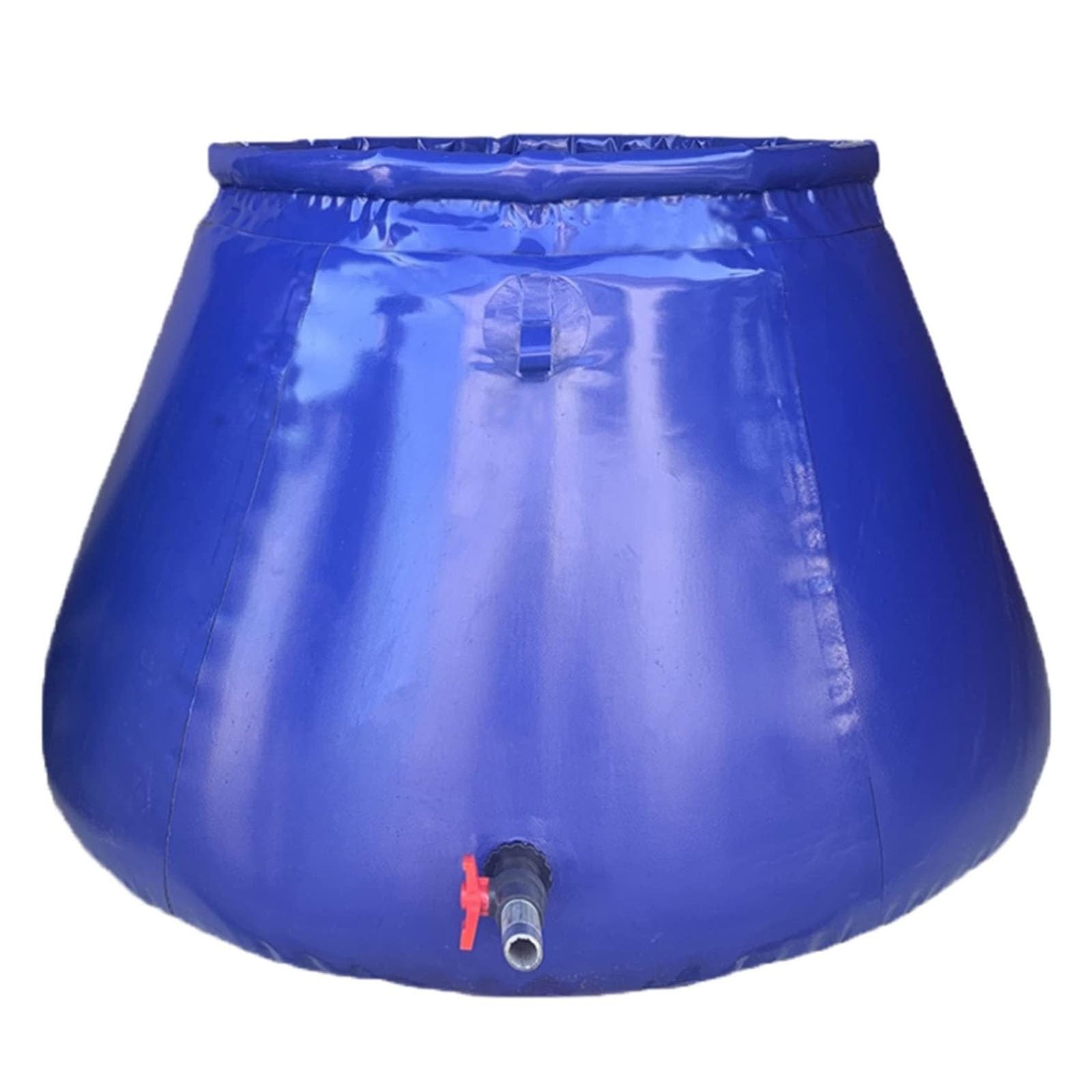 Barril plegable de almacenamiento de agua de emergencia, tanque de vejiga de agua de lluvia con salida, contenedor de agua de agricultura al aire libre para riego eficiente y recogida de agua de