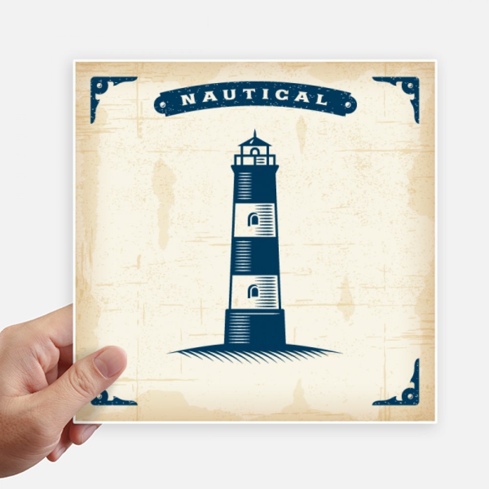 Autocollant phare de navigation océan militaire mural sticker valise ordinateur motobike 20cm