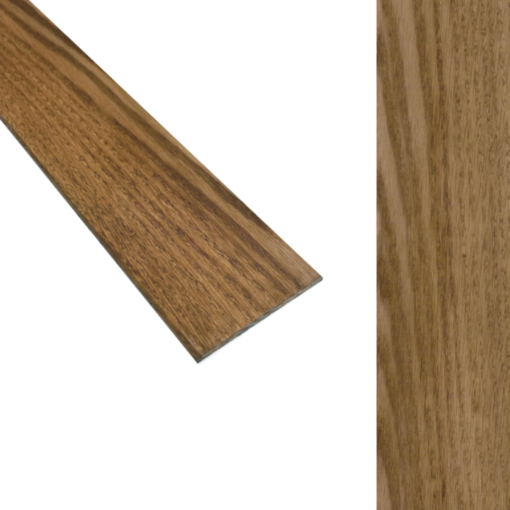 Solid Oak Flat Threshold Transition Door Bar 70mm Wide x 6mm Thick - For Solid, Engineered & Laminate Flooring. 0.9m, 1.1.0m, 1.8m or 2.7m Lengths. (Smoked Oak, 1.10m)