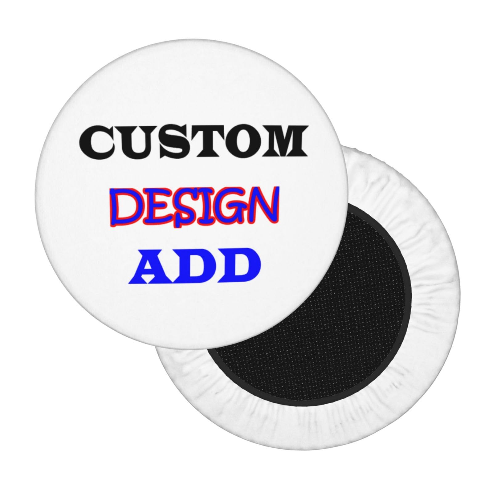 Custom Bar Stool Covers with Name Photo Text Personalized Stool Seat Covers Stool Cushion Covers Round Chair Seat Slipcove for Swivel Chair Barstool (14inch)