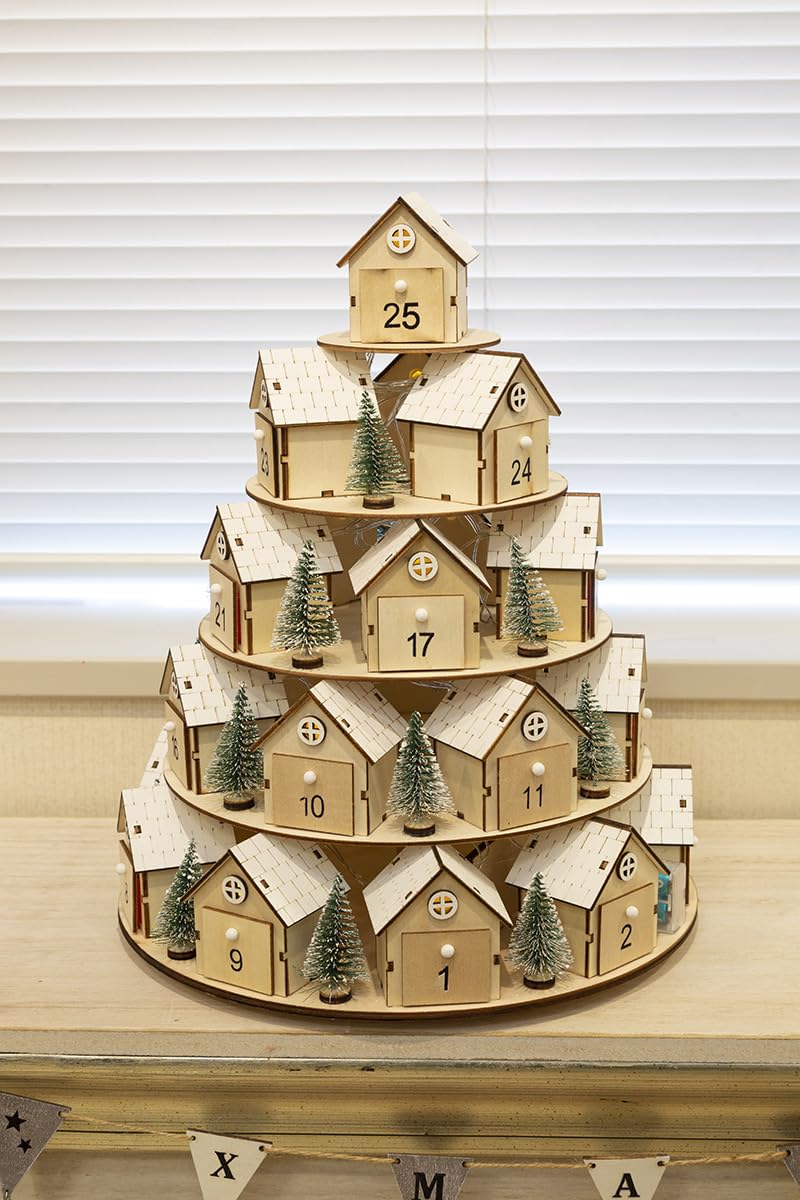 Amazon.co.jp: アドベントカレンダー（トップオブザヒル） 木製