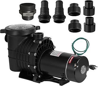 Swimming Pool Pump 1.5HP 110/220V, Pool Pump Single Speed 1100W, 6500 GPH In/Above Ground Pool Pumps for Pools, Spas, Hot Tubs, Fountains, and Water Circulation Systems