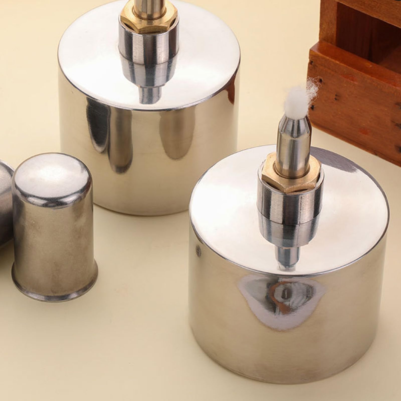 Brûleurs à alcool en acier inoxydable pour laboratoire, chimie, lampe de laboratoire dentaire avec outil de chauffage à mèche