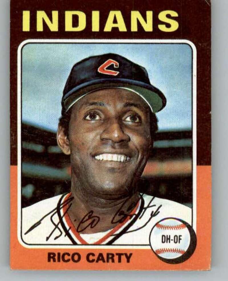1975 Topps (EX) #655 Rico Carty Cleveland Indians MLB Baseball Trading Card