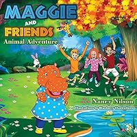 Maggie and Friends Animal Adventure (Maggie the polka dot hippopotamus) B08DSVJRTJ Book Cover