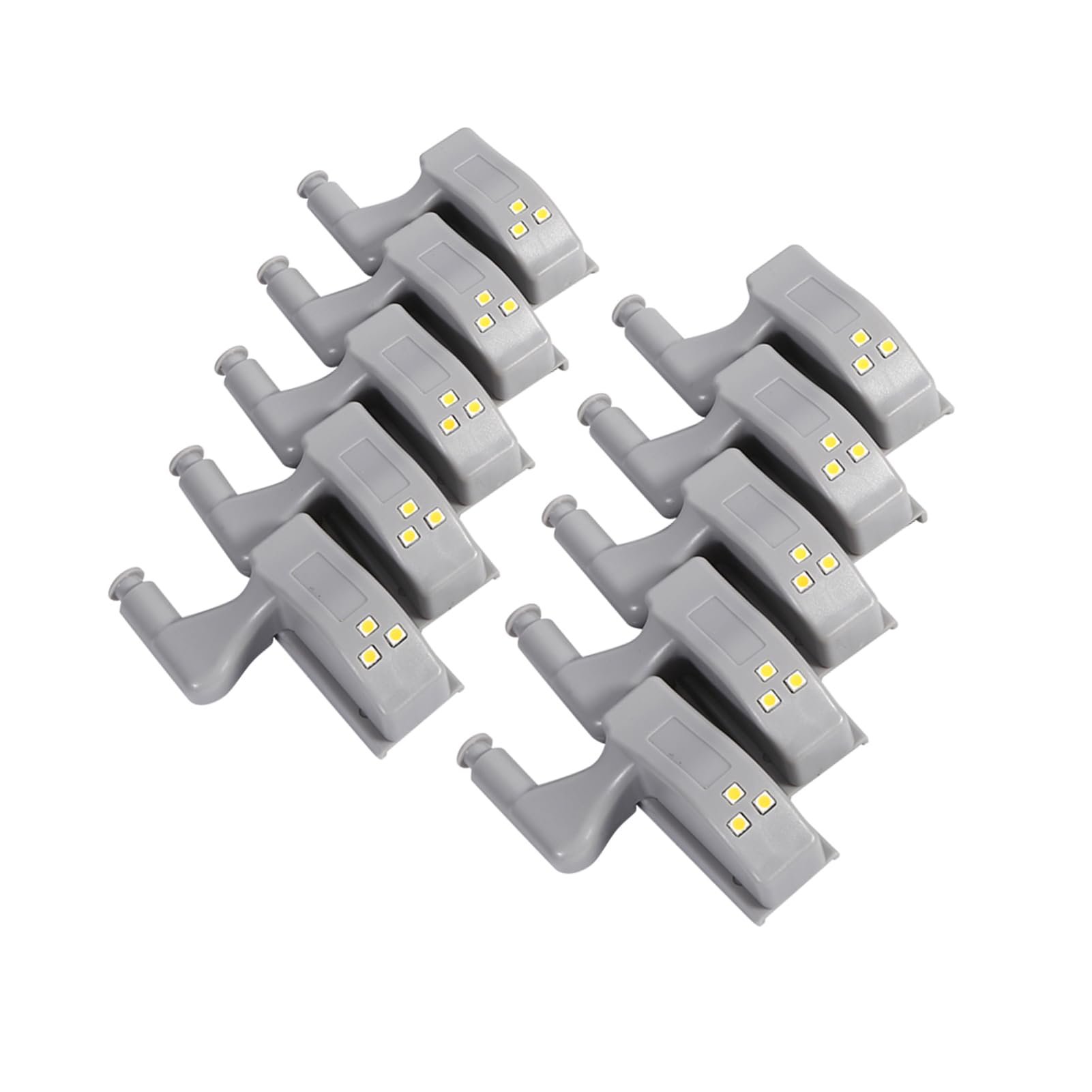 Majatou 10 Pieces of Smart Sensing LED Hinge Lights, Cabinets, Home Night Lights, Living Rooms, Bedrooms, Kitchens, Cabinets