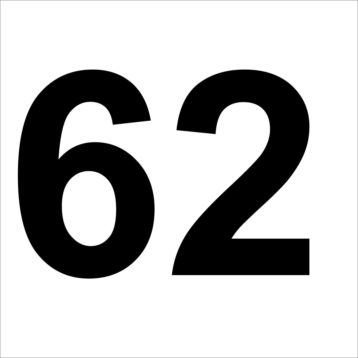 Set of 3 numbered stickers 