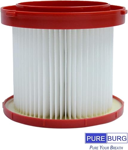 Miniatura 4 de PUREBURG 49-90-1900 - Filtro de repuesto compatible con Milwaukee M18 de 2 galones 0880-20, M12 FUEL 1.6 galones 0960-20 y M18 Fuel PACKOUT 0970-20