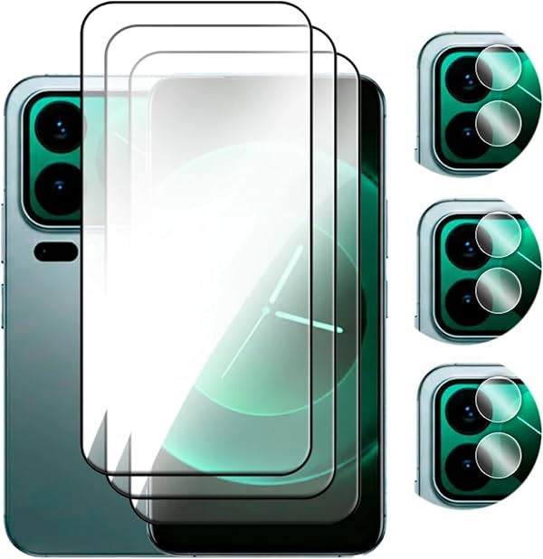 para Xiaomi 17 17 Pro 17 Pro Max, Vidrio Templado 2.5D Protector de Pantalla Completa con Película para Lente