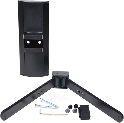 Miniatura 5 de VideoSecu Soporte de montaje en pared con estante AV ajustable para receptor de reproductor de DVD, caja de cable VCR DVR u otro componente de